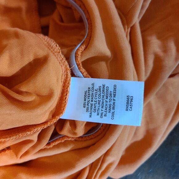 BP Easy Sleeveless Knit Jumpsuit in Tangerine Orange - Picture 5 of 5